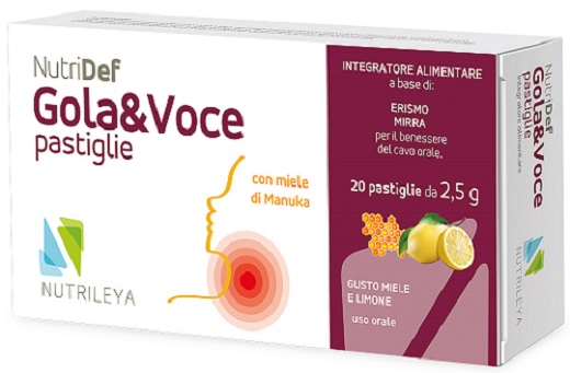 NUTRIDEF GOLA & VOCE MIELE E LIMONE 20 PASTIGLIE - Farmadott.it