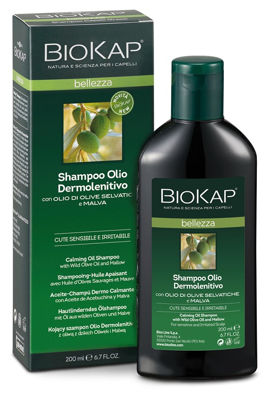 BIOKAP BELLEZZA SHAMPOO OLIO DERMOLENITIVO 200 ML BIOSLINE - Farmadott.it