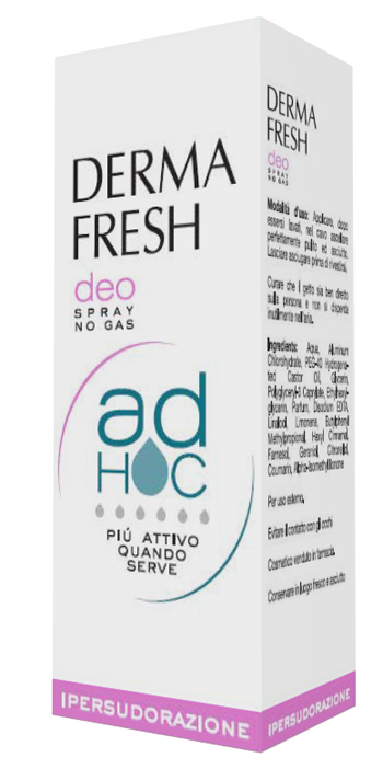 DERMAFRESH DEO SPRAY NO GAS AD HOC IPERSUDORAZIONE DEODORANTE 100 ML - Farmadott.it