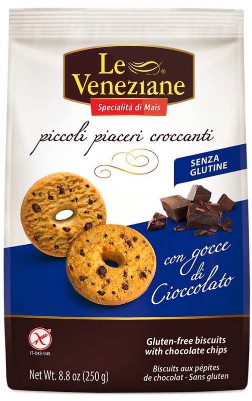 LE VENEZIANE BISCOTTI GOCCE DI CIOCCOLATO 250 G - Farmadott.it