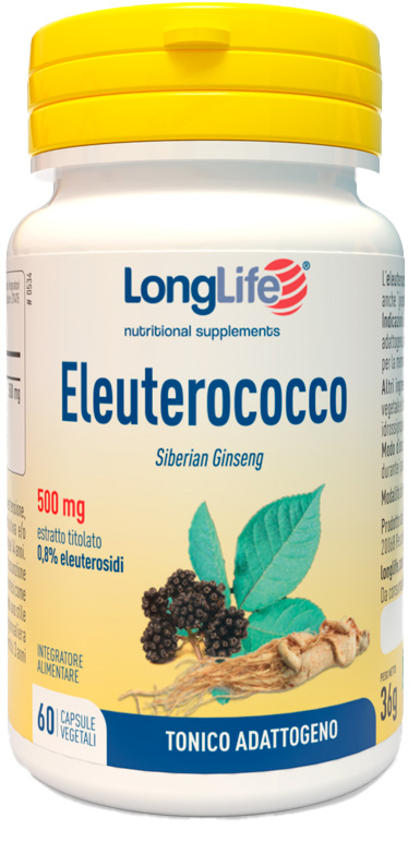 LONGLIFE ELEUTEROCOCCO 0,8% 60 CAPSULE 500MG - Farmadott.it