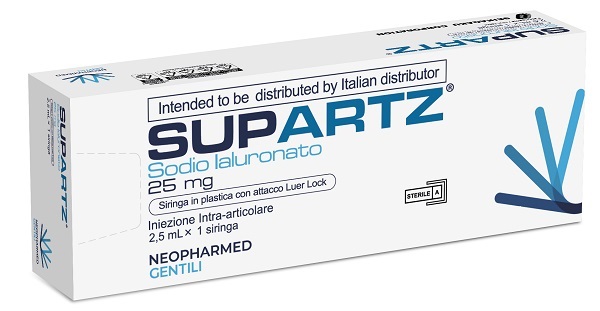 SIRINGA PRERIEMPITA INTRA-ARTICOLARE SUPARTZ ACIDO IALURONICO 25 MG 2,5 ML 1 PEZZO - Farmadott.it