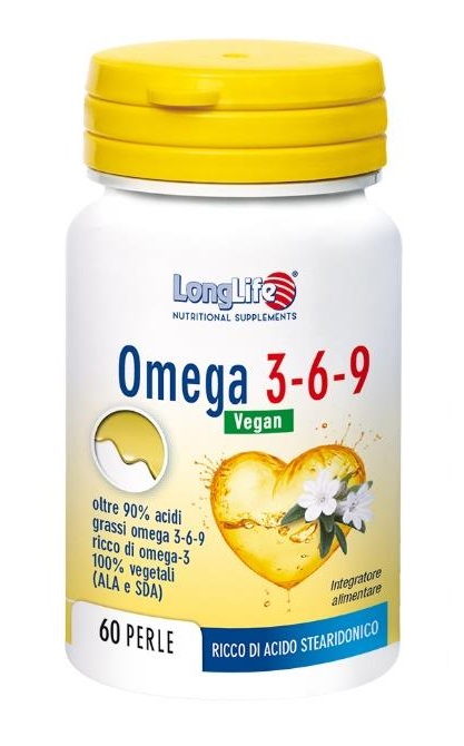 LONGLIFE OMEGA 3-6-9 VEGAN 750 MG 60 PERLE VEGETALI - Farmadott.it