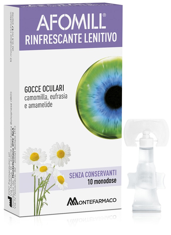 AFOMILL RINFRESCANTE SENZA CONSERVANTI 10 FIALE DA 0,5 ML - Farmadott.it