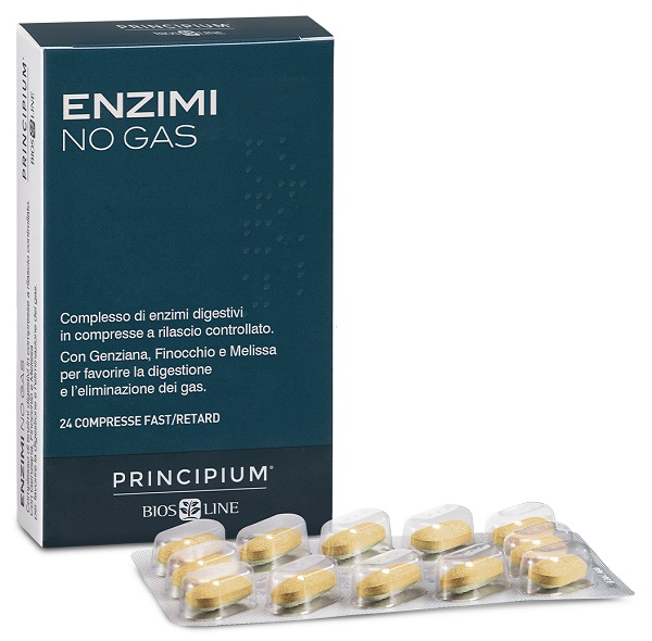 PRINCIPIUM ENZIMI NO GAS FAST/RETARD 24 COMPRESSE - Farmadott.it
