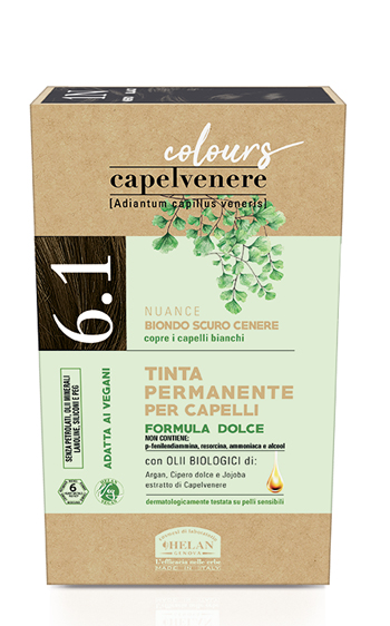 CAPELVENERE COLOURS TINTA CAPELLI 6,1N BIONDO SCURO CENERE - Farmadott.it