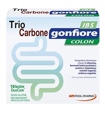 TRIOCARBONE GONFIORE IBS 10 BUSTE DUOCAM DA 2 G + 1,5 G - Farmadott.it