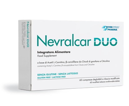 NEVRALCAR DUO 60 COMPRESSE DEGLUTIBILI A RILASCIO MODIFICATO SENZA GLUTINE SENZA LATTOSIO - Farmadott.it