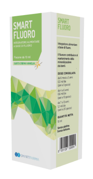SMART FLUORO GOCCE 10 ML GUSTO CREMA VANIGLIA - Farmadott.it