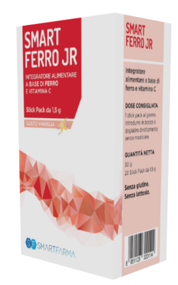 SMART FERRO JR 20 STICK PACK GUSTO VANIGLIA - Farmadott.it