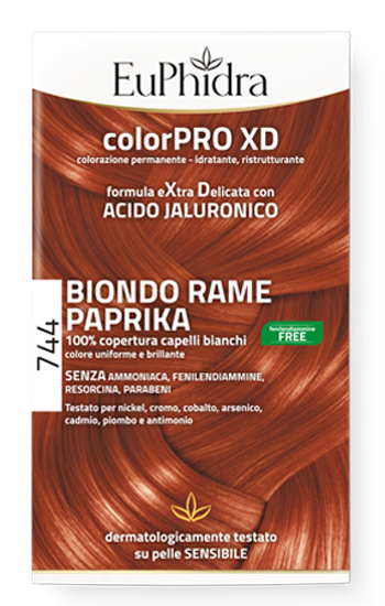 EUPHIDRA COLORPRO GEL COLORANTE CAPELLI XD 744 PAPRIKA 50 ML IN FLACONE + ATTIVANTE + BALSAMO + GUANTI - Farmadott.it