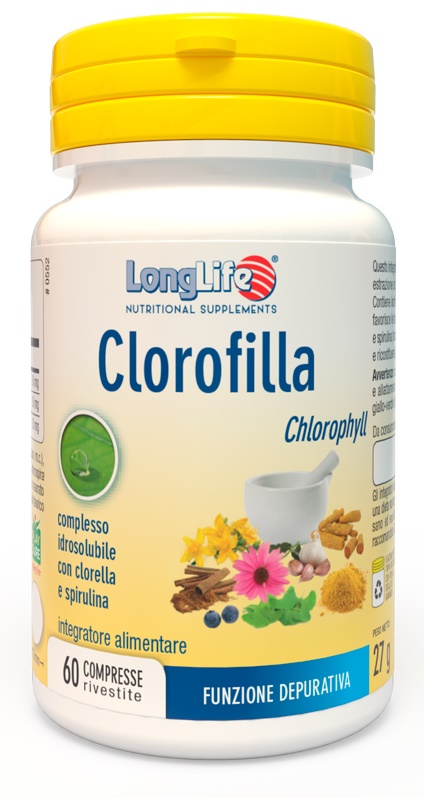 LONGLIFE CLOROFILLA 60 COMPRESSE RIVESTITE - Farmadott.it