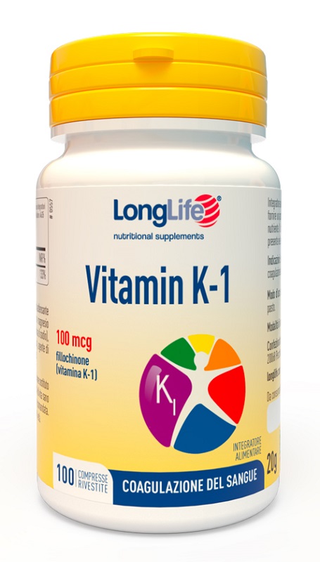 LONGLIFE VITAMIN K 100MCG 100 COMPRESSE RIVESTITE - Farmadott.it