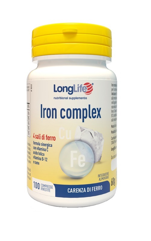 LONGLIFE IRON COMPLEX 100 COMPRESSE RIVESTITE - Farmadott.it
