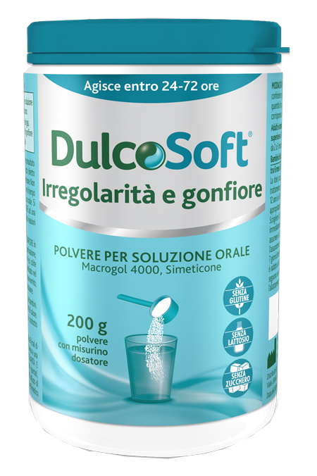 DULCOSOFT IRREGOLARITA' E GONFIORE POLVERE SOLUBILE 200 G - Farmadott.it