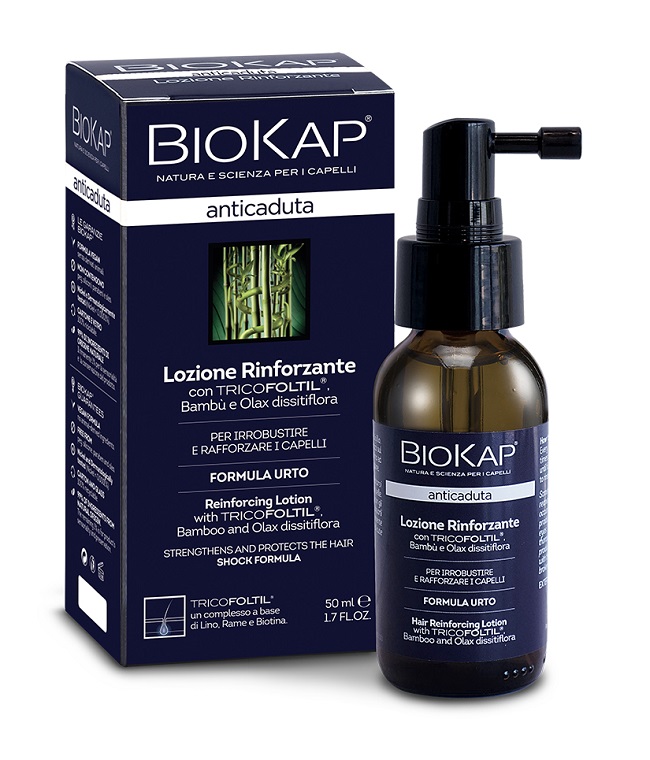 BIOKAP LOZIONE RINFORZANTE ANTICADUTA CON TRICOFOLTIL NUOVA FORMULA 50 ML - Farmadott.it