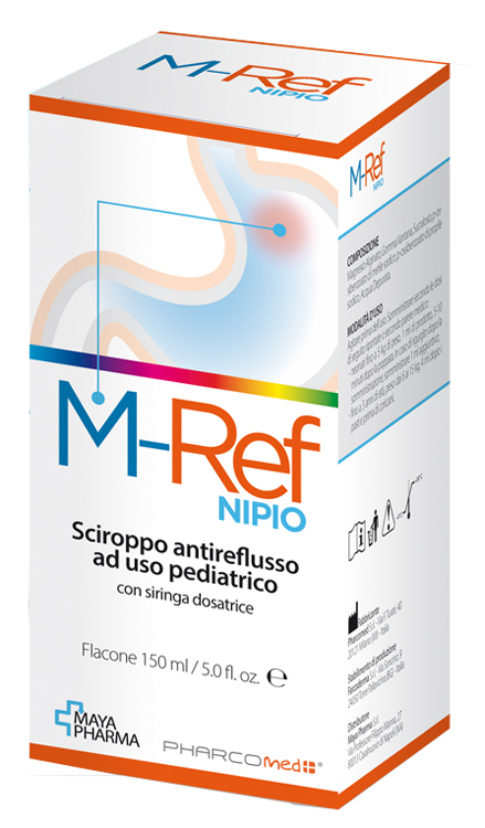 M-REF NIPIO SCIROPPO ANTIREFLUSSO AD USO PEDIATRICO 150 ML CON SIRINGA DOSATRICE - Farmadott.it