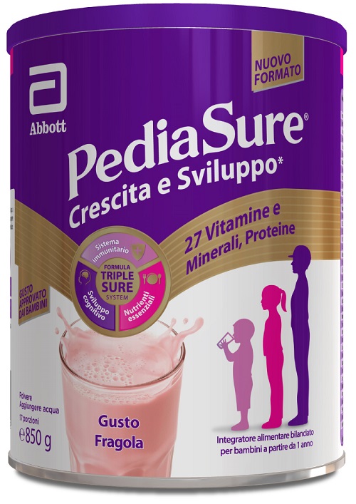 PEDIASURE CRESCITA&SVILUPPO FRAGOLA 850 G - Farmadott.it