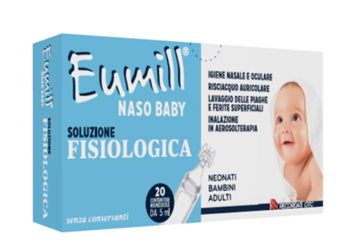EUMILL NASO BABY SOLUZIONE FISIOLOGICA 20 CONTENITORI MONODOSE 5 ML - Farmadott.it