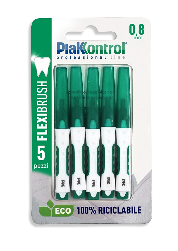 PLAKKONTROL FLEXIBRUSH SCOVOLINI INTERDENTALI 0,8 5 PEZZI - Farmadott.it