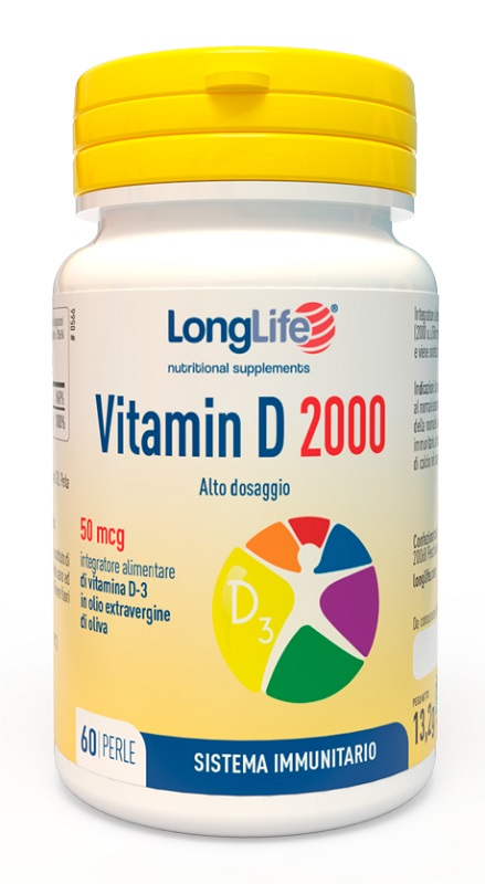 LONGLIFE VITAMIN D 2000 UI 60 PERLE - Farmadott.it