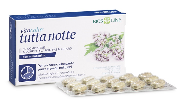 VITACALM TUTTA NOTTE CON MELATONINA 60 COMPRESSE - Farmadott.it