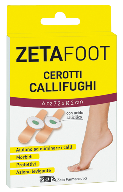 ZETAFOOT CEROTTO CALLIFUGO DISCHETTO CENTRALE 6 PEZZI - Farmadott.it