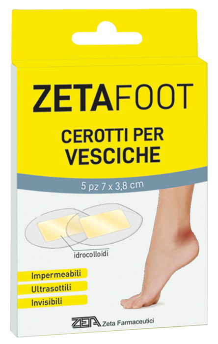 ZETAFOOT CEROTTO IDROCOLLOIDALE VESCICHE 5 PEZZI - Farmadott.it