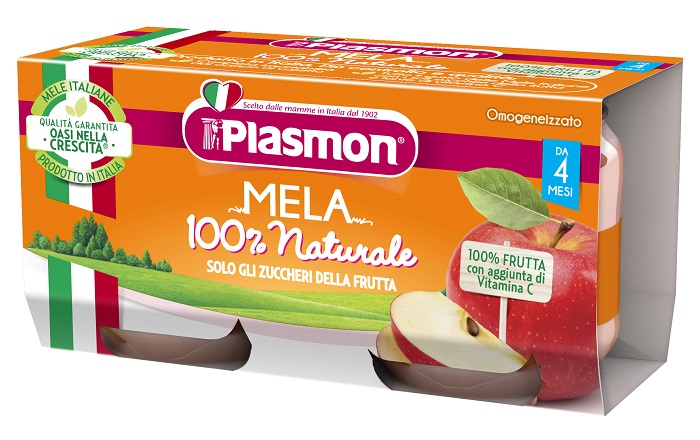 PLASMON OMOGENEIZZATO MELA 2 X 80 G - Farmadott.it