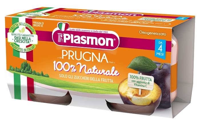 PLASMON OMOGENEIZZATO PRUGNA 2 X 80 G - Farmadott.it