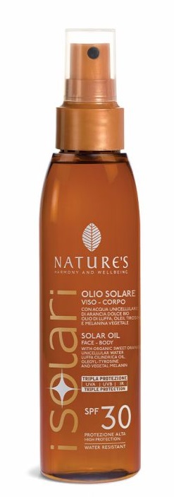 NATURE'S I SOLARI OLIO SOLARE VISO CORPO SPF 30 150 ML - Farmadott.it