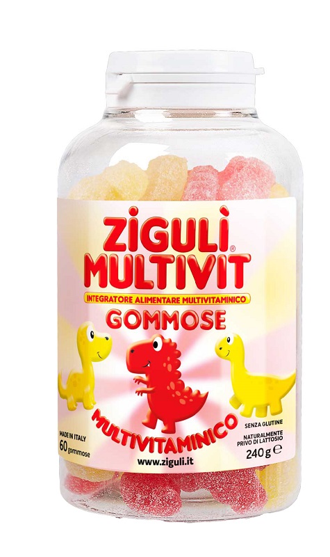 ZIGULI MULTIVIT FRAGOLA E BANANA 60 GOMMOSE - Farmadott.it