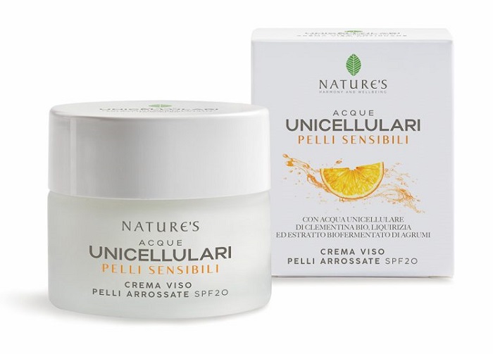 NATURE'S ACQUE UNICELLULARI CREMA VISO PELLI ARROSSATE SPF20 50 ML - Farmadott.it