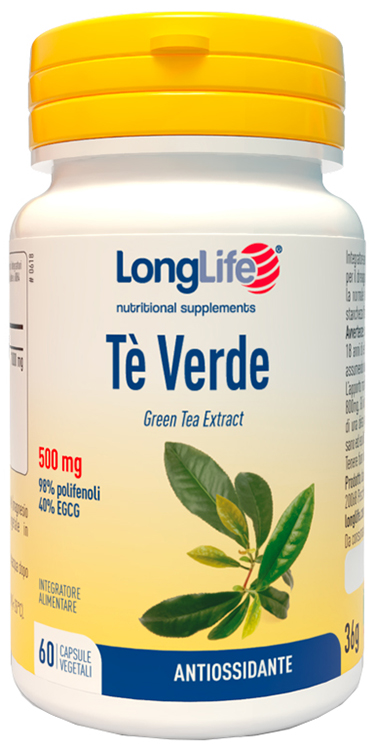 LONGLIFE TE' VERDE 500MG 60 CAPSULE - Farmadott.it
