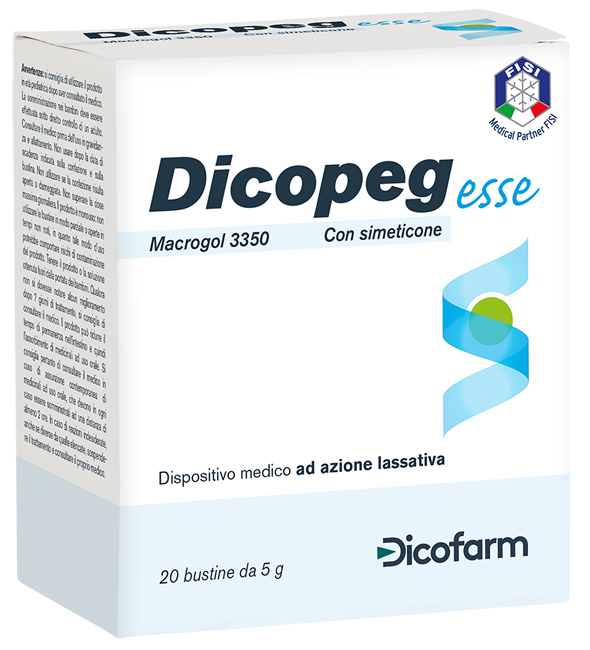 DICOPEG ESSE 20 BUSTE 5 G MACROGOL 3350 - Farmadott.it