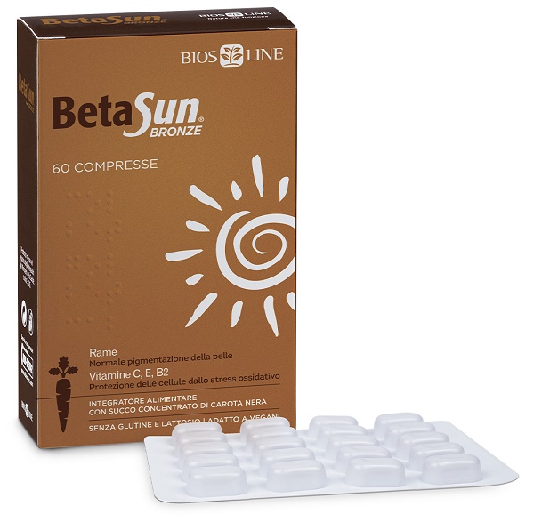 BIOSLINE BETASUN BRONZE 60 COMPRESSE - Farmadott.it