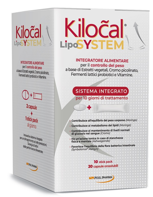 KILOCAL LYPO SYSTEM 20 COMPRESSE + 10 STICK OROSOLUBILI - Farmadott.it