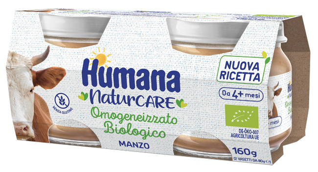 HUMANA OMOGENEIZZATO MANZO BIOLOGICO 2 PEZZI 80 G - Farmadott.it