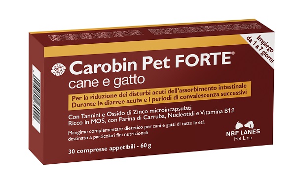 CAROBIN PET FORTE 30 COMPRESSE - Farmadott.it
