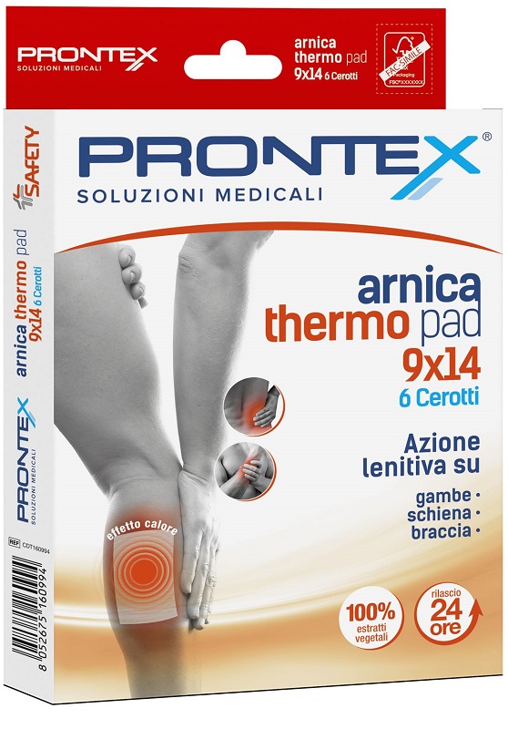CEROTTO PRONTEX ARNICA THERO PAD 9 X 14 6 PEZZI - Farmadott.it
