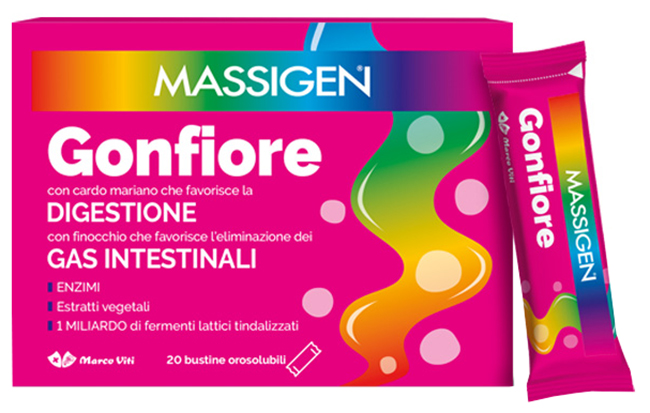 MASSIGEN GONFIORE 20 BUSTINE OROSOLUBILI - Farmadott.it