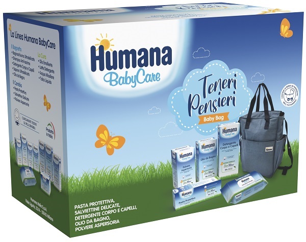TENERI PENSIERI BABY BAG BABY CARE PASTA PROTETTIVA 100 ML + DETERGENTE CORPO E CAPELLI 300 ML + SALVIETTINE DELICATE 72 PEZZI + POLVERSE ASPERSORIA 150 G + OLIO DA BAGNO 200 ML - Farmadott.it