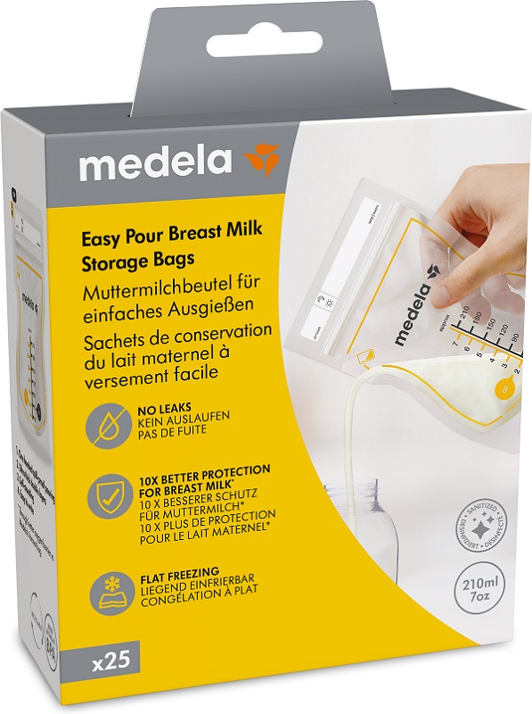 EASY POUR SACCA CONSERVAZIONE LATTE MATERNO 25 PEZZI - Farmadott.it