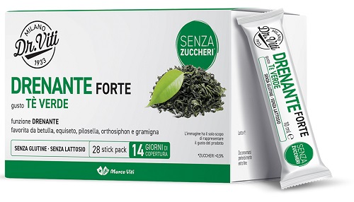 DR VITI DRENANTE FORTE TE VERDE 28 STICK PACK SENZA ZUCCHERI - Farmadott.it