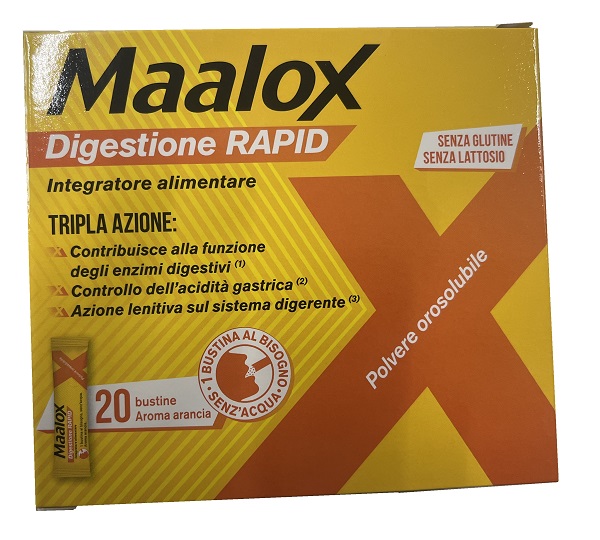 MAALOX DIGESTIONE RAPID 20 BUSTINE DA 2 G - Farmadott.it