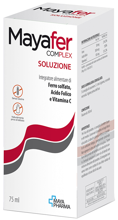MAYAFER COMPLEX SOLUZIONE 75 ML SENZA GLUTINE NATURALMENTE PRIVO DI LATTOSIO - Farmadott.it