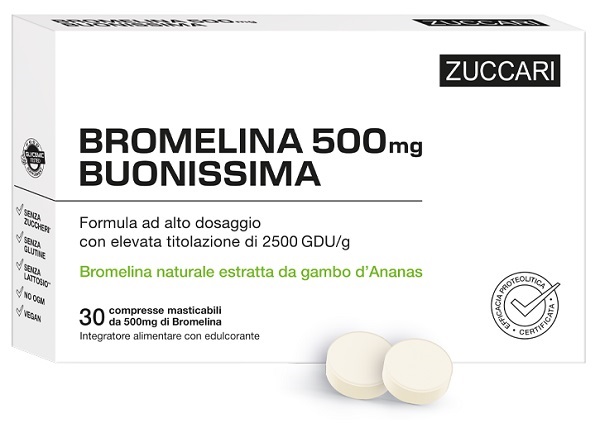 BROMELINA 500 BUONISSIMA 30 COMPRESSE - Farmadott.it