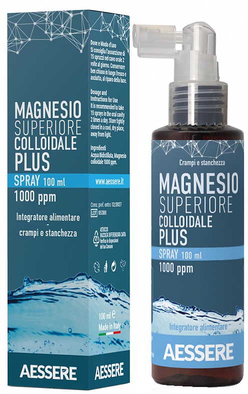 MAGNESIO SUPERIORE COLLOIDALE PLUS SPRAY 1000 PPM 100 ML - Farmadott.it