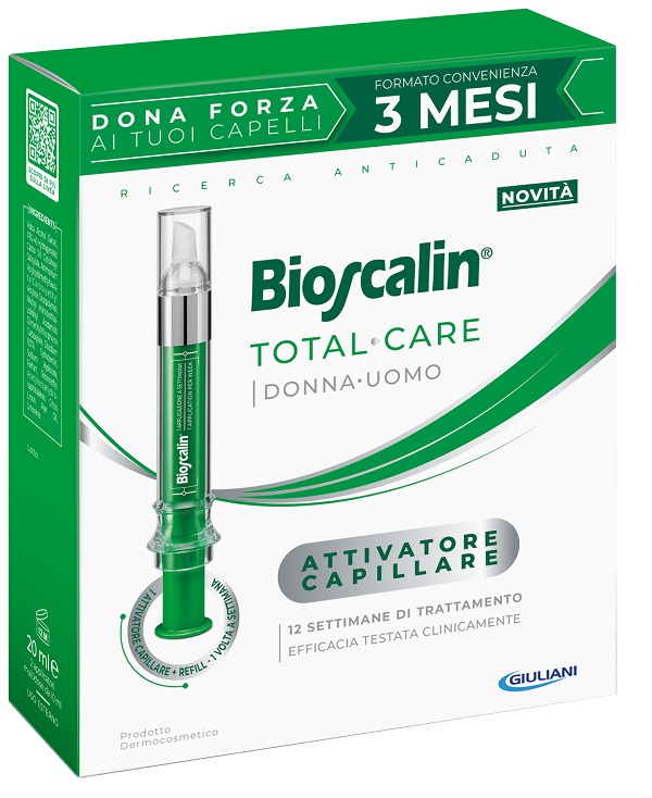 BIOSCALIN TOTAL CARE ATTIVATORE CAPILLARE 2 APPLICATORI MULTIDOSE X 10 ML - Farmadott.it