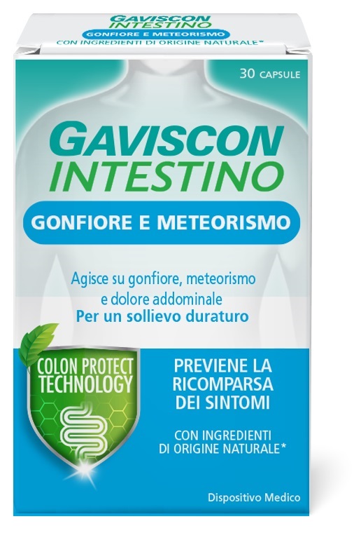 GAVISCON INTESTINO GONFIORE E METEORISMO 30 CAPSULE - Farmadott.it